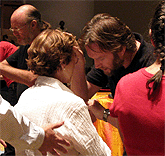 Eddie and David pray for healing at 5NF Miami.