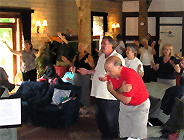 The anointing blesses